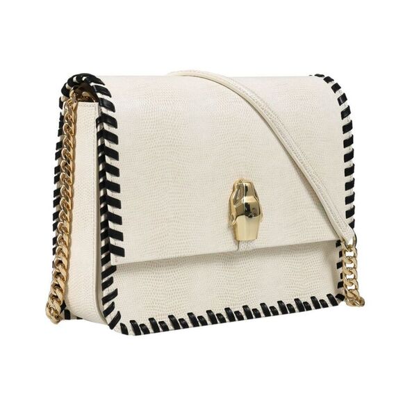 Cavalli Class GWLPCL B20 Milano Rmx 00 White/Black Large Shoulder Bag